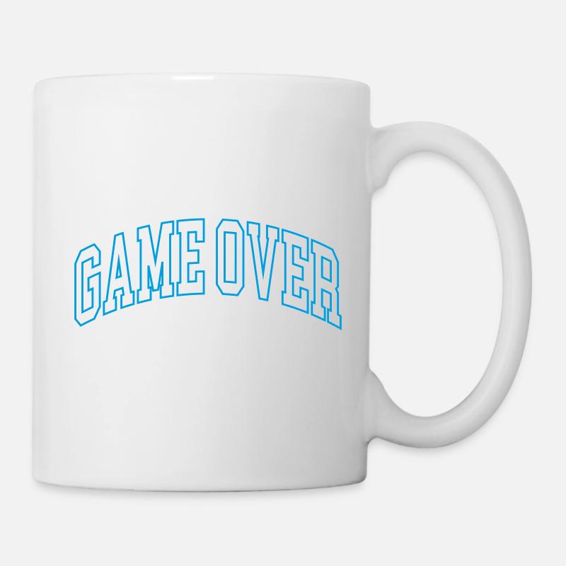 game over funny gamer - Tasse - Weiß