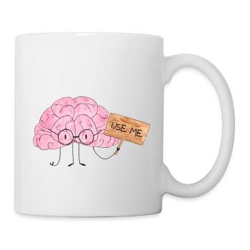 Use your Brain - Mug blanc - blanc - Droite