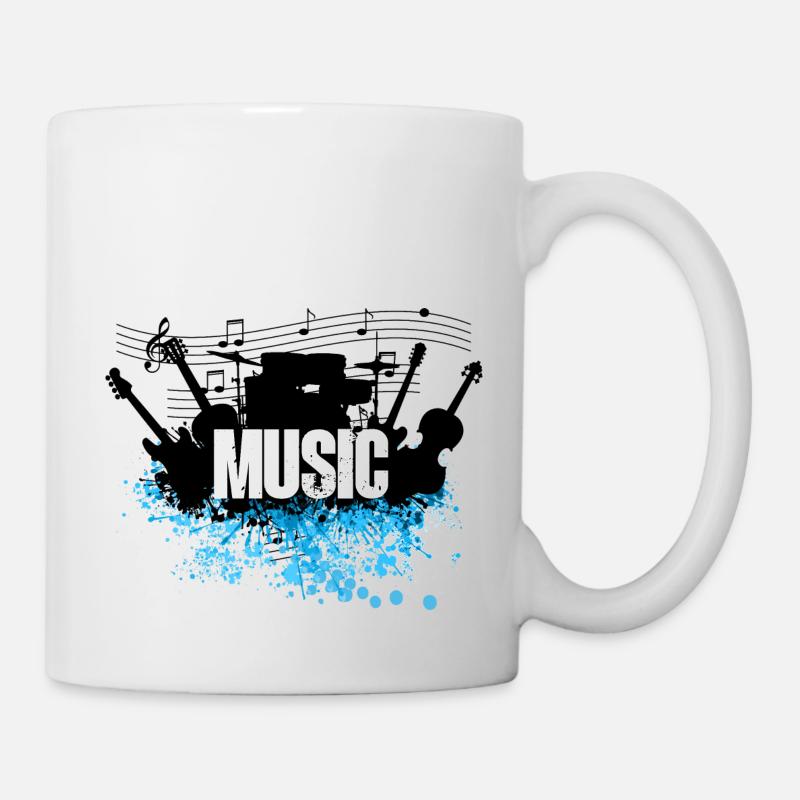 musikinstrument - Tasse - Weiß