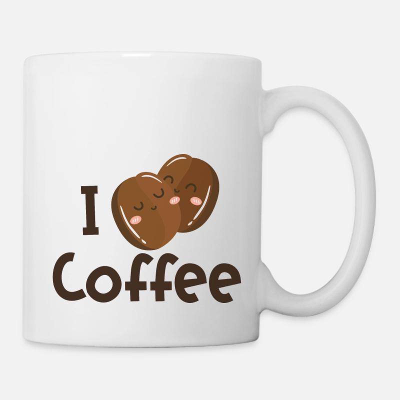 Je café - Mug blanc - blanc