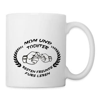 Mom Tochter - Tasse - Weiß - Rechts
