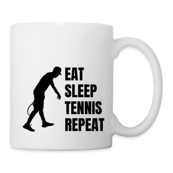 Tennisspieler Tennisverein Tennis Tennisschläger - Tasse - Weiß - Rechts