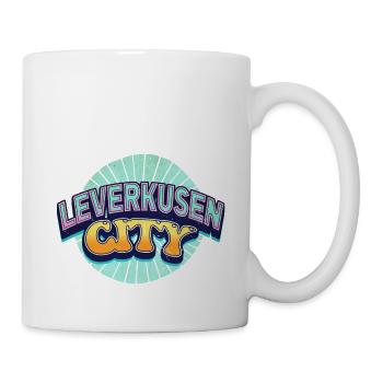 Leverkusen Germany City Font Pop Art Comic - Mug - white - Right