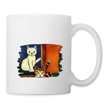 Katzenbild - Tasse - Weiß - Rechts