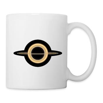 Schwarzes Loch - Tasse - Weiß - Rechts