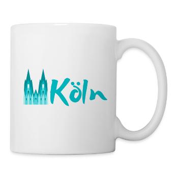 Verliebt in Köln | Köln Mitbringsel Souvenir - Tasse - Weiß - Rechts
