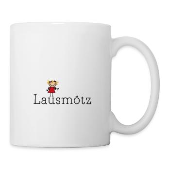 Lausmötz, Lausmädchen, Österreich, Dialekt - Tasse - Weiß - Rechts