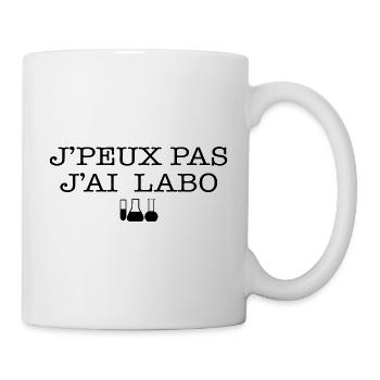 J'Peux Pas J'ai Labo Chimiste Humour - Mug blanc - blanc - Droite