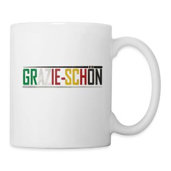 Italienisch Deutsch, Spruch - Tasse - Weiß - Rechts