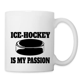 Wintersport Eishockey Eishockeyteam Geschenk - Tasse - Weiß - Rechts