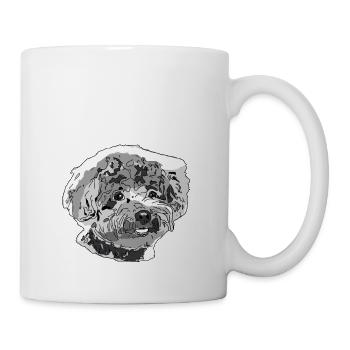 Caniche - Mug blanc - blanc - Droite