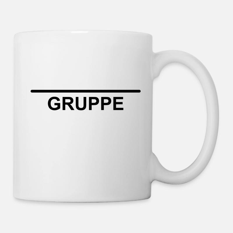 Team Gruppe Vorlage zum selbst gestalten - Tasse - Weiß