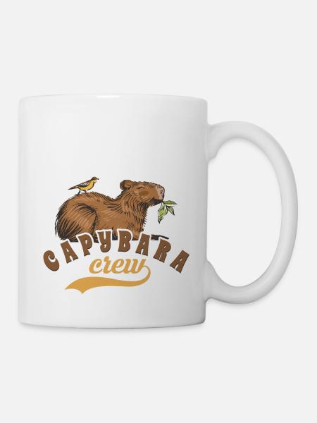 Capybara Crew Wasserschwein Süß Mädchen Geschenk - Tasse - Weiß
