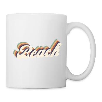beach vintage - Mug blanc - blanc - Droite