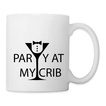 Schwangerschaft Babyparty Babyshower Boy Girl - Tasse - Weiß - Rechts
