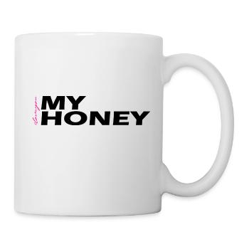 Mon cadeau de miel noir - Mug blanc - blanc - Droite