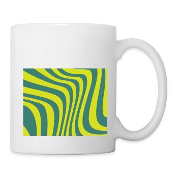 Ondes vertes - Mug blanc - blanc - Droite