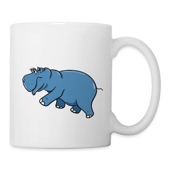 Friendly hippo - Mug - white - Right