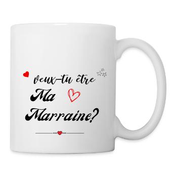 veux tu etre ma marraine-Future Marraine - Mug blanc - blanc - Droite