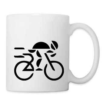 Marathon Triathlon Running Jogging Biking Cycling - Mug - white - Right