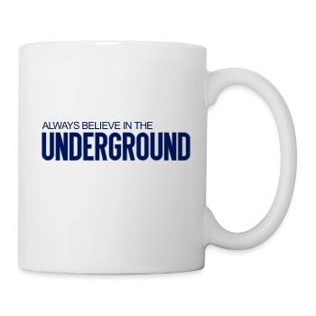 techno always believe in the underground gift - Mug - white - Right
