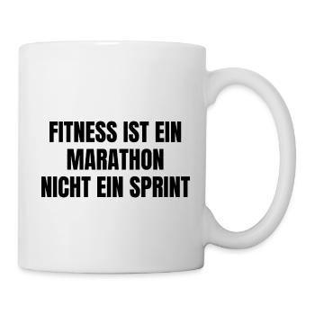 Fitness Marathon - Tasse - Weiß - Rechts