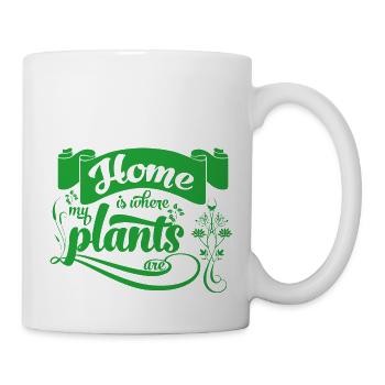 Home Is Where My Plants Are Typography - Mug - white - Right