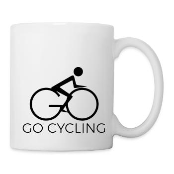 Marathon Triathlon Running Jogging Biking Cycling - Mug - white - Right