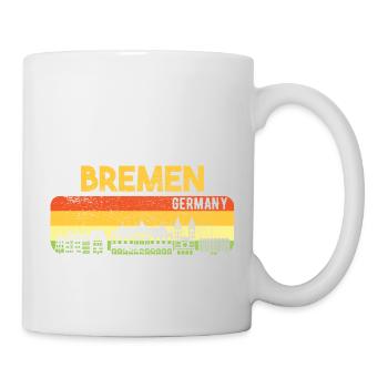 Bremen Skyline Bremer Geschenk - Tasse - Weiß - Rechts