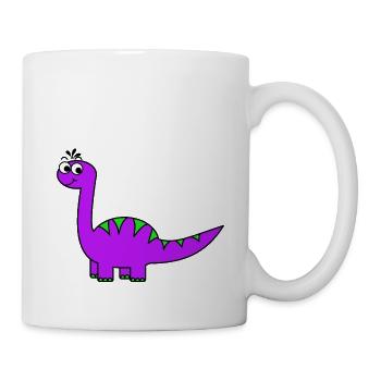 Dinosaurier - Tasse - Weiß - Rechts
