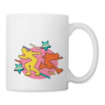 80s rollerbladers - Mug - white - Right