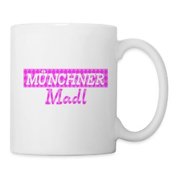Münchner Madl Mädchen - Tasse - Weiß - Rechts