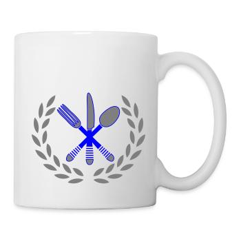 besteck kochen - Tasse - Weiß - Rechts