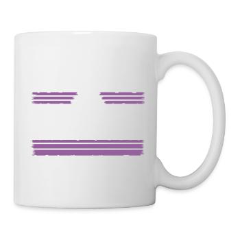 60s bird joke dove of peace funny quote green - Tasse - Weiß - Rechts