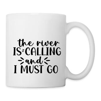 La rivière m’appelle et je dois partir - Mug blanc - blanc - Droite