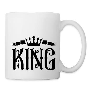 king - Tasse - Weiß - Rechts