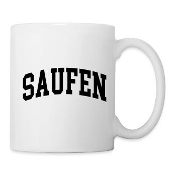 saufen - Tasse - Weiß - Rechts