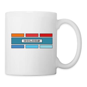 Colors square T-shirt Hoodie Sweatshirts - Mug - white - Right
