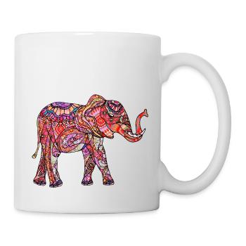 Éléphant - Mug blanc - blanc - Droite