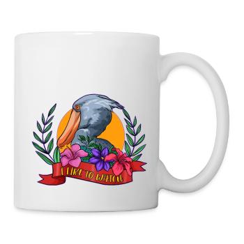 Shoebill Bird Ornithologist Forest I Gift - Mug - white - Right