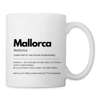 Definition Mallorca - Tasse - Weiß - Rechts