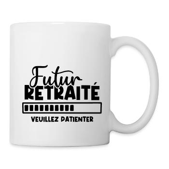 Futur retraité - Mug blanc - blanc - Droite