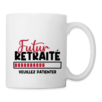Futur retraité - Mug blanc - blanc - Droite