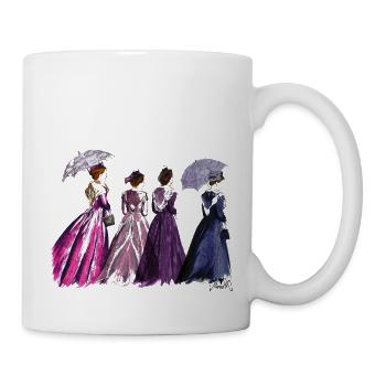 Arlesian umbrella - Mug - white - Right