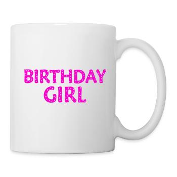 Fille d’anniversaire - Mug blanc - blanc - Droite