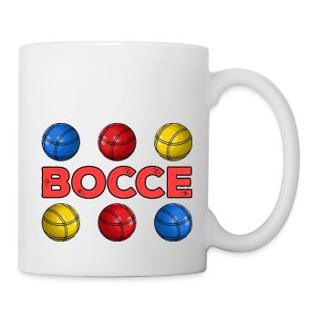 Bocce Bocci Colorful Balls Player I Gift - Mug - white - Right