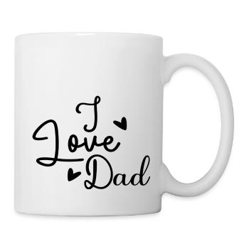I Love Dad - Mug - white - Right