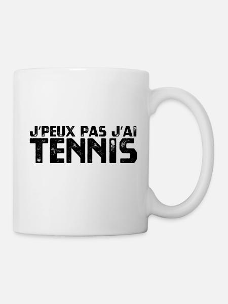 J’PEUX PAS J’AI TENNIS - Mug blanc - blanc