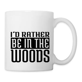gift idea camping out hiking camping hoodie - Mug - white - Right