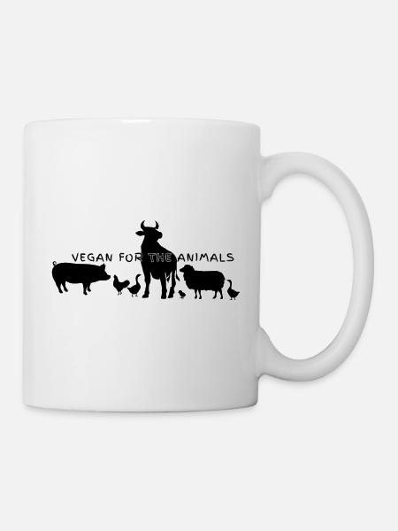 Vegan for the animals 4.0 - Tasse - Weiß